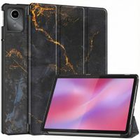 imoshion Coque tablette Design Trifold Lenovo Tab M11 - Black Marble
