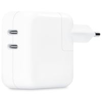 Apple Adaptateur secteur double USB-C d'origine 35 W + 2 câbles de recharge USB-C vers USB-C d'origine 60 W - 1 mètre - Blanc