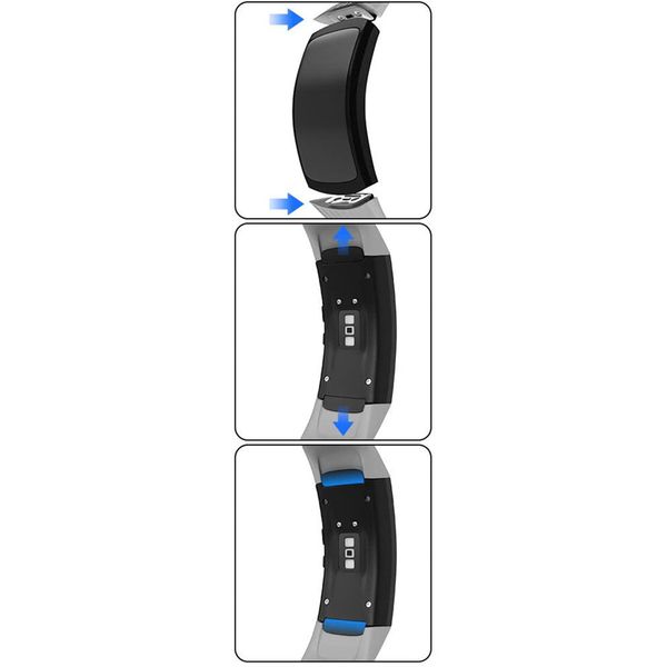 imoshion Bracelet magnétique milanais Samsung Galaxy Fit - Noir