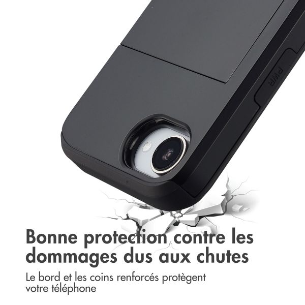 imoshion Coque arrière avec porte-cartes Apple iPhone 17e / 16e - Noir