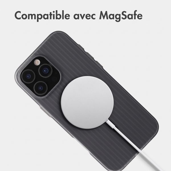 Accezz Coque arrière Lite avec MagSafe | Fluted | Apple iPhone 16 Pro - Gris