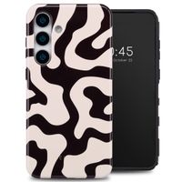 Selencia Coque arrière Vivid Samsung Galaxy S25 Plus - Art Wave Black
