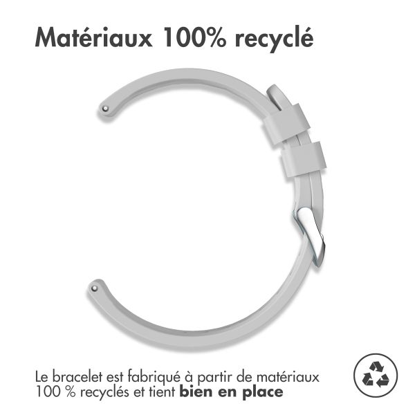 imoshion Bracelet en silicone flexible  - Connexion universelle 20 mm - Gris