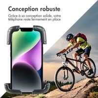 imoshion Support de téléphone robuste pour vélo - Rotation à 360° - Universel - Noir