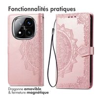 imoshion Etui de télephone Mandala Xiaomi Redmi Note 14 Pro (5G) - Rose Doré