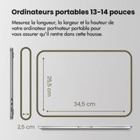Accezz Housse ordinateur 13-14 pouces - Vert fonce