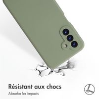 Accezz Coque Liquid Silicone Samsung Galaxy A18 (4G) - Cooper Green