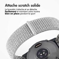 imoshion Bracelet QuickFit® en nylon  - Connexion Garmin 20 mm - Taille L/XL - Blanc