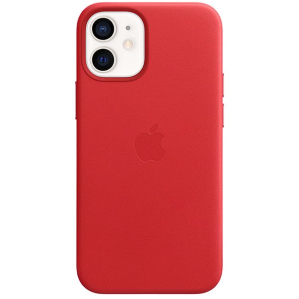 Apple 4 Pack Coque Leather Apple iPhone 12 Mini - Red + Saddle Brown + Baltic Blue + Black