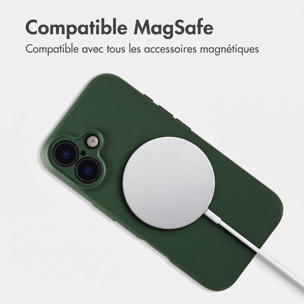Accezz Coque Grip avec MagSafe Apple iPhone 17 - Vert foncé