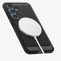 Spigen Coque Rugged Armor MagSafe Samsung Galaxy S25 - Matte Black