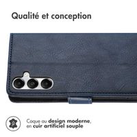 imoshion Étui de télephone portefeuille de luxe Samsung Galaxy A17 (5G) / (4G) - Bleu foncé