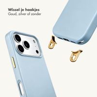 Selencia Coque arrière Rivièra avec MagSafe avec crochets amovibles Apple iPhone 17 Pro - Powder Blue