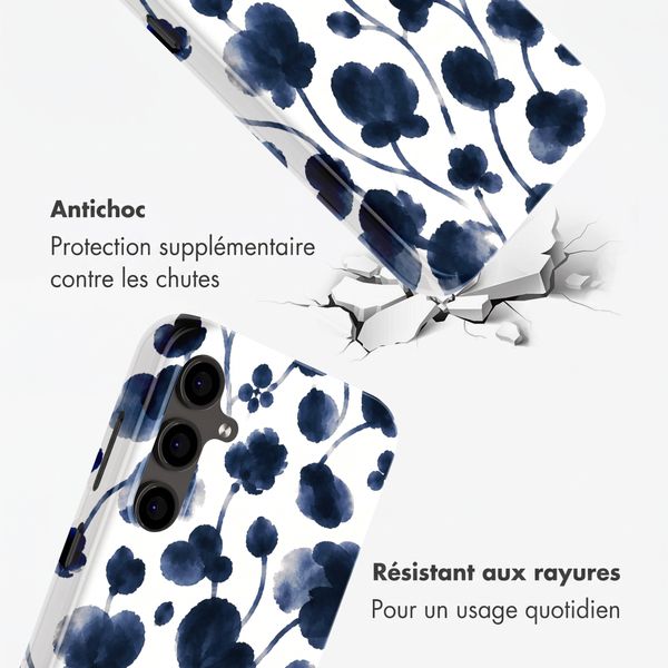 Selencia Coque arrière Vivid Samsung Galaxy S24 FE - Midnight Blossom