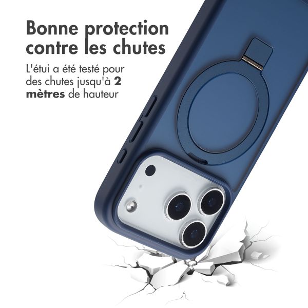 Accezz Coque Ring Stand avec MagSafe Apple iPhone 17 Pro - Bleu