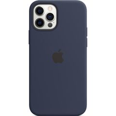 Apple Coque en silicone MagSafe Apple iPhone 12 (Pro) - Deep Navy
