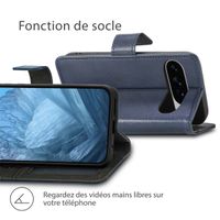 imoshion Étui de télephone portefeuille de luxe Google Pixel 10 / 10 Pro - Bleu foncé