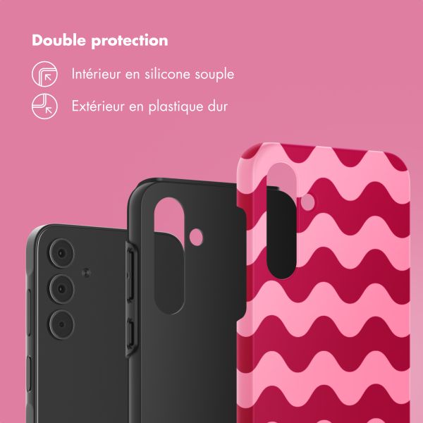 Selencia Coque arrière Vivid Samsung Galaxy A55 - Wave Vibes Lipstick