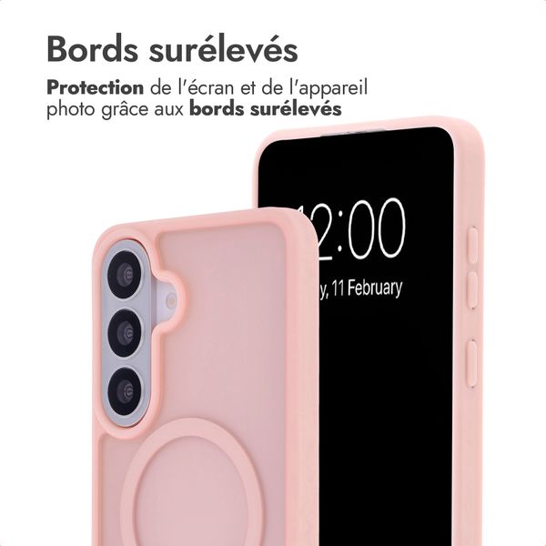 imoshion Coque Color Guard avec MagSafe Samsung Galaxy S26 FE / S25 FE - Rose clair