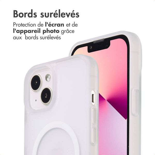 imoshion Coque Color Guard avec MagSafe Apple iPhone 14 / 13 - Blanc