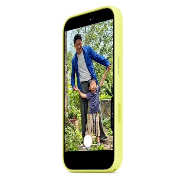 Apple Coque en silicone avec MagSafe Apple iPhone 17 - Neon Yellow