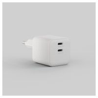 Zens Chargeur compact 2x USB-C 45W - Adaptateur secteur - Blanc