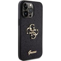 Guess Coque 4G Metal Logo Glitter Apple iPhone 15 Pro Max - Noir