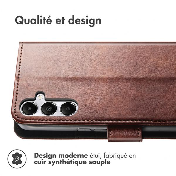 imoshion Étui de télephone portefeuille de luxe Samsung Galaxy A16 - Marron foncé