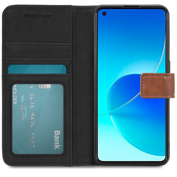 imoshion Étui de télephone portefeuille de luxe Oppo Reno 6 5G - Marron
