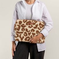 Selencia Pochette ordinateur Teddy 15-16 pouces - Vanilla Leopard