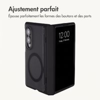 imoshion Frosted Backcover avec MagSafe et support Samsung Galaxy Z Fold 8 - Noir