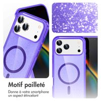 imoshion Coque Pailletée avec MagSafe Apple iPhone 17 Pro - Violet
