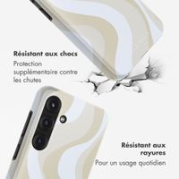 Selencia Coque arrière Vivid Samsung Galaxy S25 - Desert Waves Beige