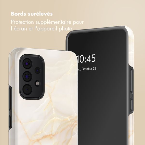 Selencia Coque arrière Vivid Samsung Galaxy A53 - Golden Beige Marble