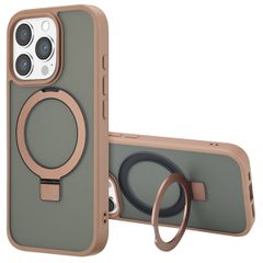Accezz Coque Ring Stand avec MagSafe Apple iPhone 16 Pro - Marron