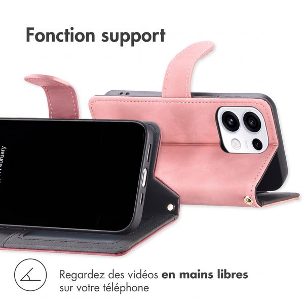 imoshion Etui de télephone portefeuille avec cordon Oppo Reno 16 / 16 Pro - Rose