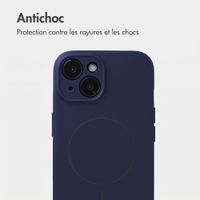 Accezz Coque Grip avec MagSafe Apple iPhone 13 - Bleu foncé