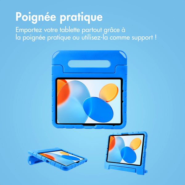imoshion Coque kidsproof avec poupées amovibles Apple iPad 11 (2025) 11 pouces A16 / iPad 10 (2022) 10.9 pouces - Bleu