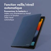 Accezz Coque tablette Classic Apple iPad 9 (2021) 10.2 pouces / iPad 8 (2020) 10.2 pouces / iPad 7 (2019) 10.2 pouces - Bleu foncé