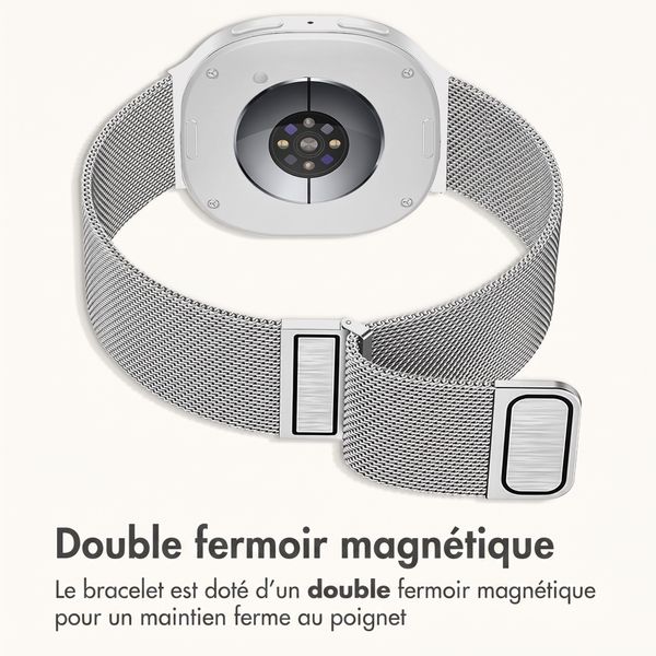 imoshion Bracelet magnétique milanais Samsung Galaxy Watch Ultra 2 (2026) / Ultra (2024/2025) - Argent