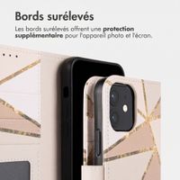 imoshion Étui de télephone portefeuille Design Apple iPhone 12 (Pro) - Beige Graphic