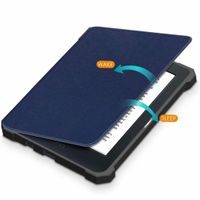 imoshion Étui de liseuse portefeuille Slim Soft Kobo Nia - Bleu foncé