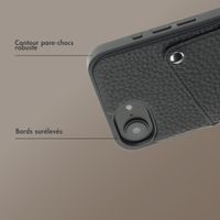 Selencia Coque Riva avec porte-cartes Apple iPhone 17e / 16e - Noir