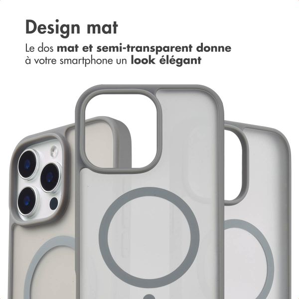 imoshion Coque Color Guard avec MagSafe Apple iPhone 16 Pro Max - Gris