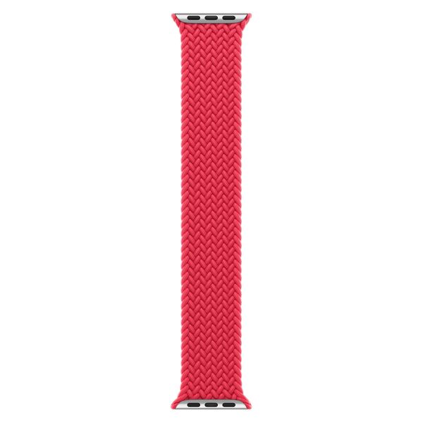 Apple Bracelet Solo tressé Apple Watch | 44/45/46/49 mm - Taille 4 - (Product) Red