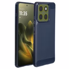 imoshion Coque Brushed Motorola Edge 70 - Bleu foncé