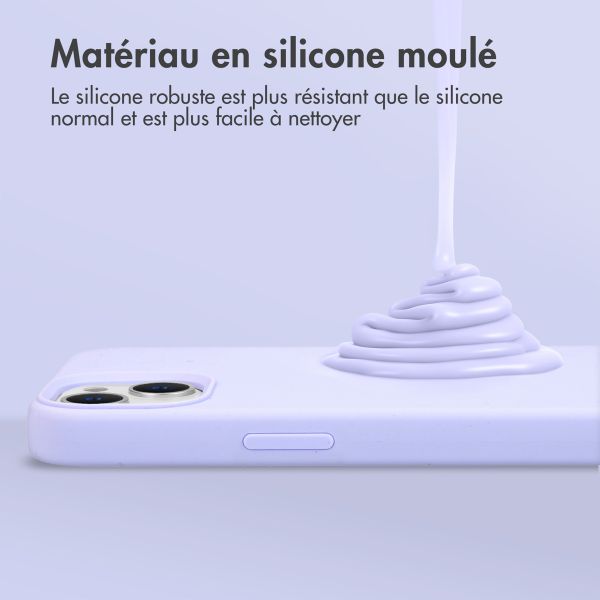 Accezz Coque Liquid Silicone avec MagSafe Samsung Galaxy S26 - Violet