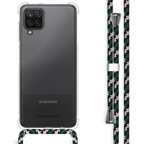 imoshion Coque arrière transparente avec cordon Samsung Galaxy A12 - Green Multi Color