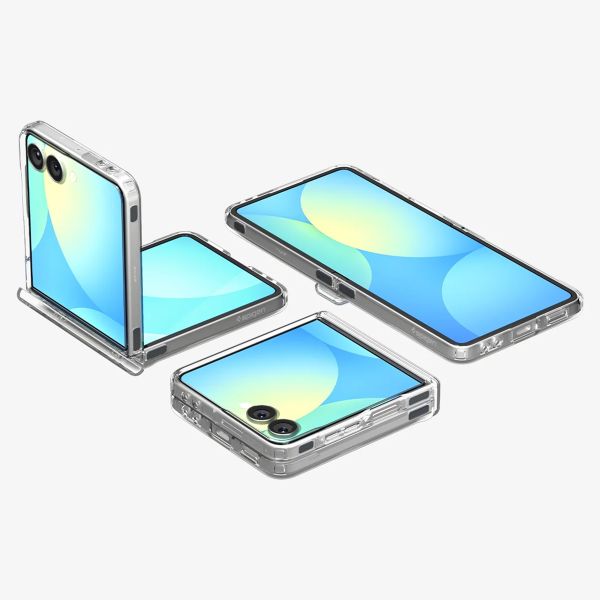 Spigen Coque Ultra Hybrid Pro MagFit Samsung Galaxy Z Flip 7 - Clear / White