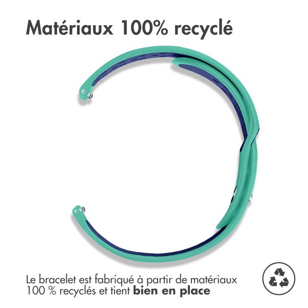 imoshion Bracelet sport en silicone  - Connexion universelle 18 mm - Turquoise & Blue